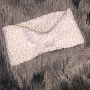 Crochet Cream Headband
